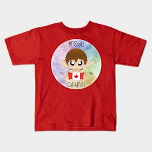 Proud to be Canadian (Sleepy Forest Creatures) Kids T-Shirt